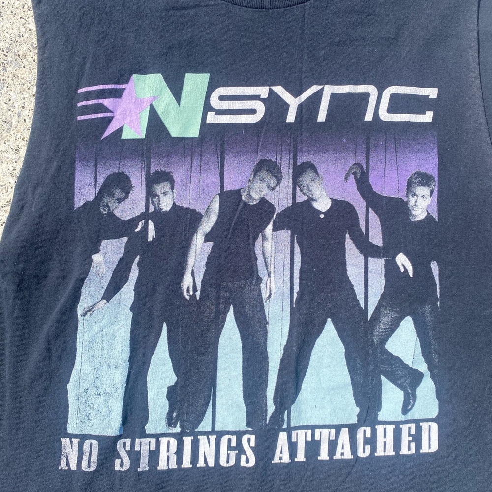 Nsync No Strings Attached Large Tshirt Vintage Mu… - image 2